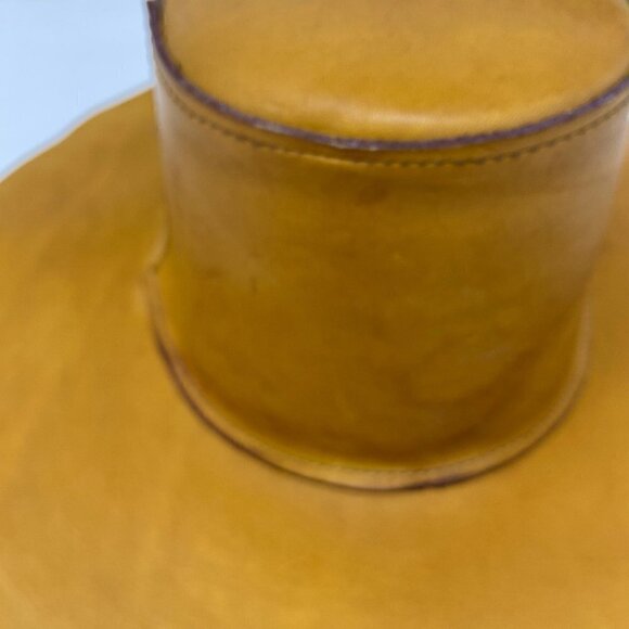 VINTAGE | Skully\'s by Henschel Western Tan Leather Hat main image 10